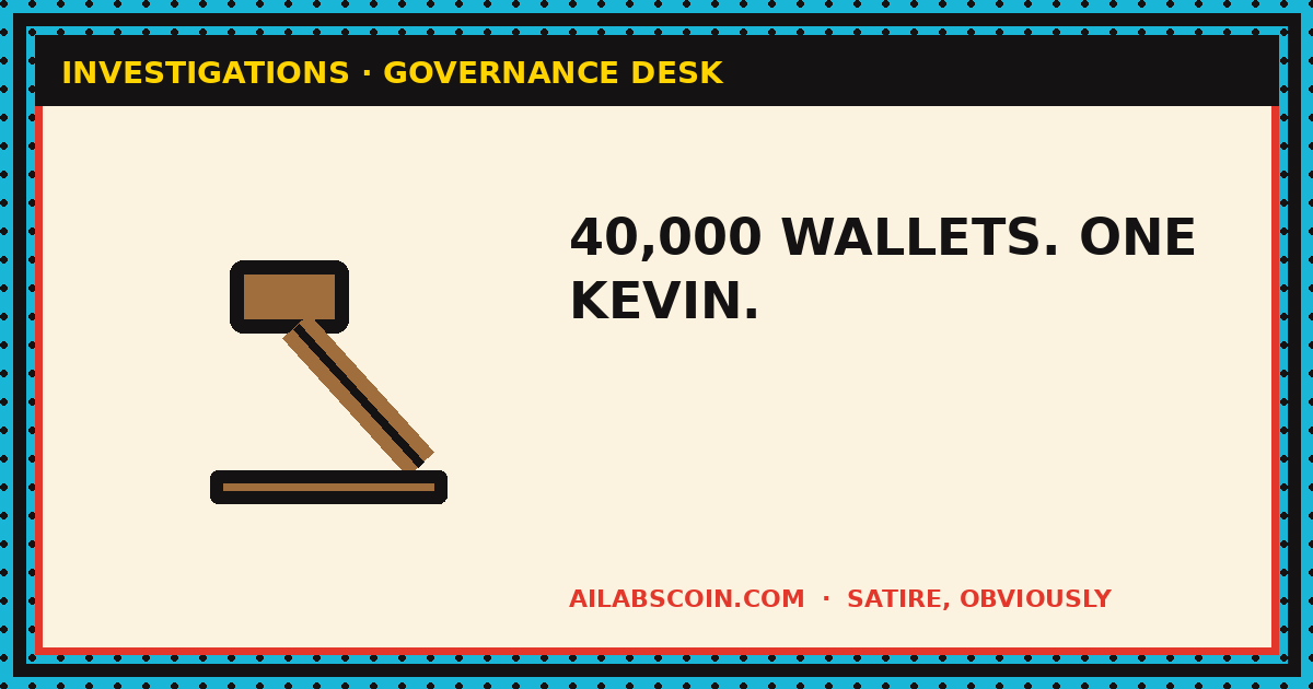 Fully Decentralized DAO Revealed To Be One Guy Named Kevin