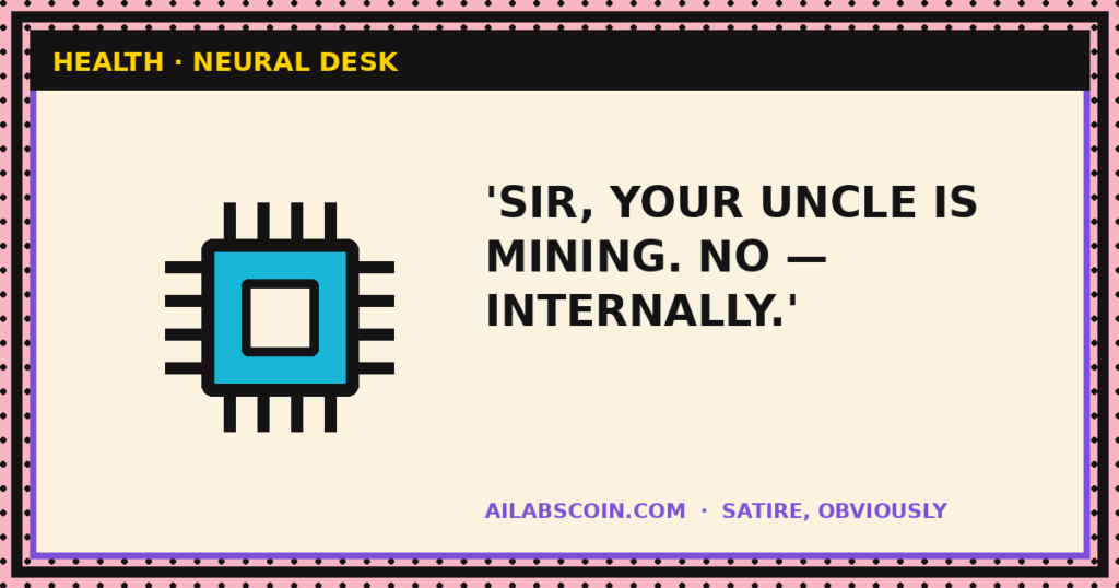 'SIR, YOUR UNCLE IS MINING. NO — INTERNALLY.'
