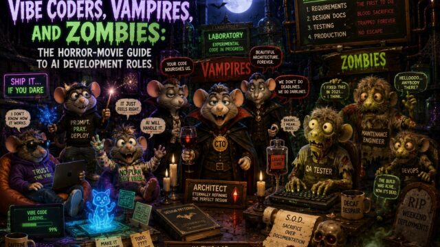 Vibe Coders, Vampires, and Zombies: The Horror-Movie Guide to AI Development Roles