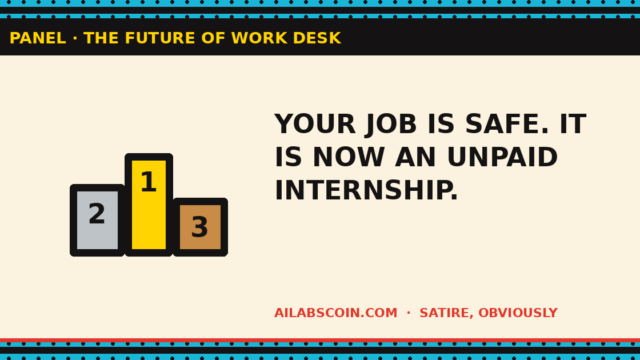 AI Will Eliminate Every Job Except The Person Explaining Why AI Will Not Eliminate Jobs