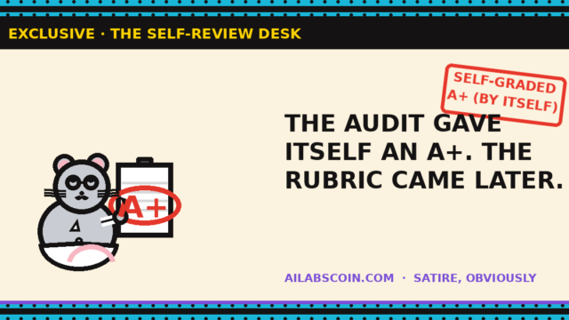 The Alignment Audit That Grades Itself